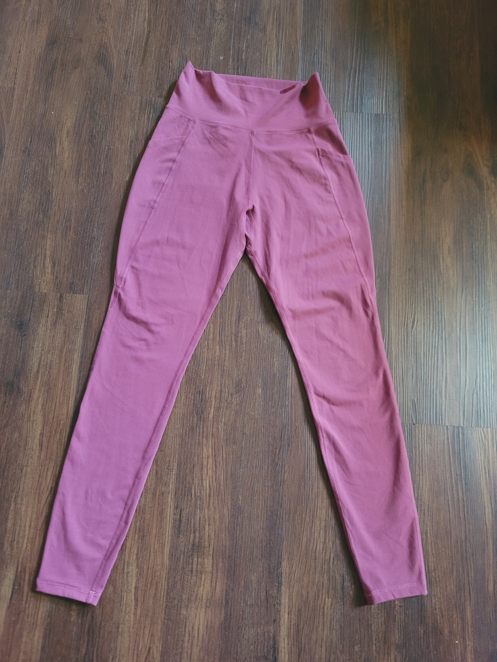 Alphalete High-Waist Leggings in Mauve Pink